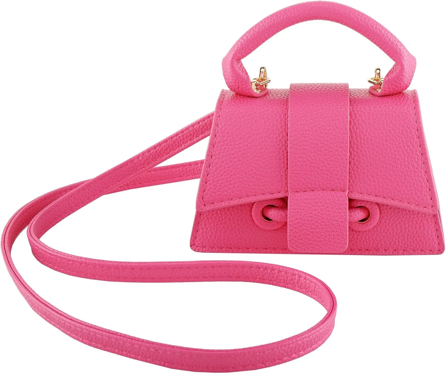 Ayliss Mini Crossbody Handbag Women's Purse Clutch Cute Mini Trendy Bag Top Handle PU Leather Shoulder Bag