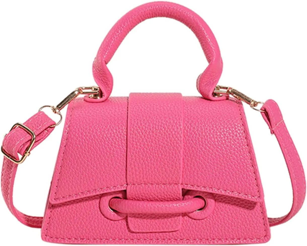 Ayliss Mini Crossbody Handbag Women's Purse Clutch Cute Mini Trendy Bag Top Handle PU Leather Shoulder Bag