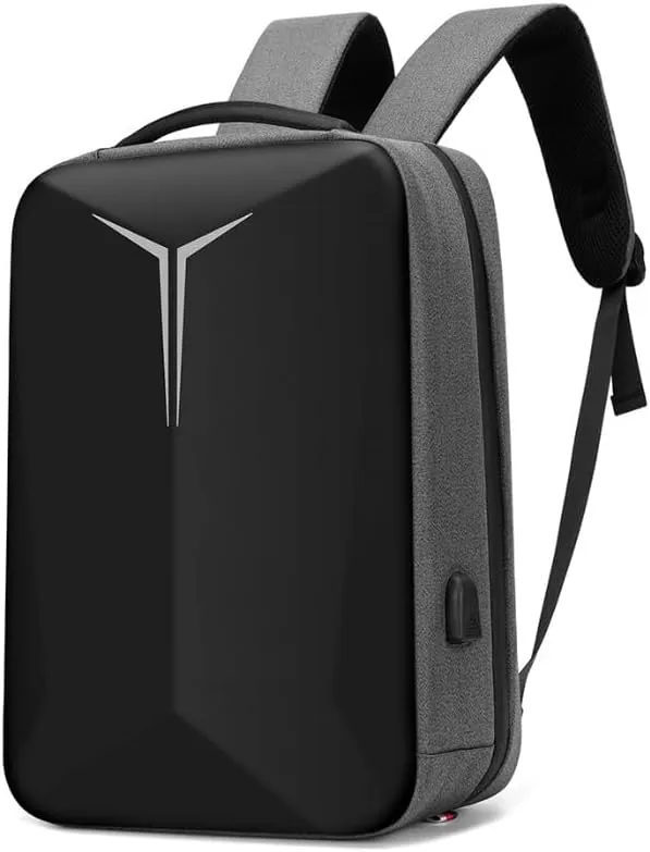 Backpack for men's casual hard shell reflective strip business computer bag travel backpack