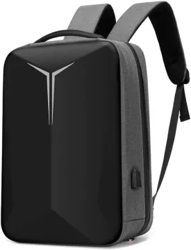 Backpack for men's casual hard shell reflective strip business computer bag travel backpack