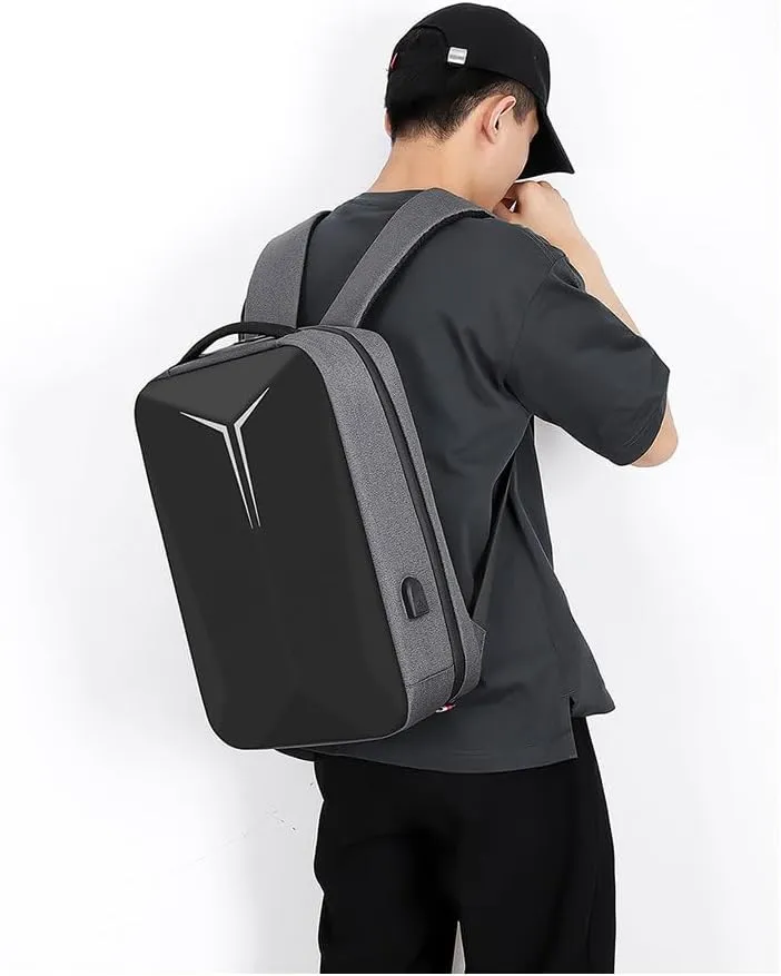 Backpack for men's casual hard shell reflective strip business computer bag travel backpack