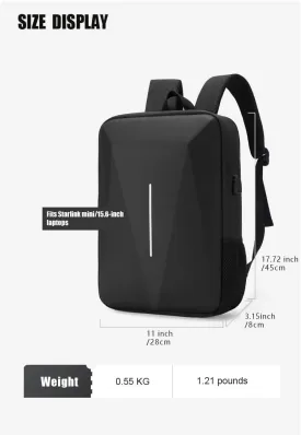 Bag for Starlink Mini - Storage Bag Case for Starlink Dish and All Accessories - Anti-theft Water-resistant Backpack (Black)