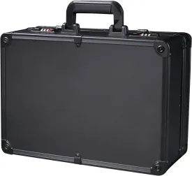 Barber Stylist Suitcase, Large Barber Beauty Salon Tool Kits Storage with Code Lock, Portable Travel Barber Suitcase for Hair Stylist Pet Groomer Beauty Salon Makeup Artist (Black/Gold) (Black)