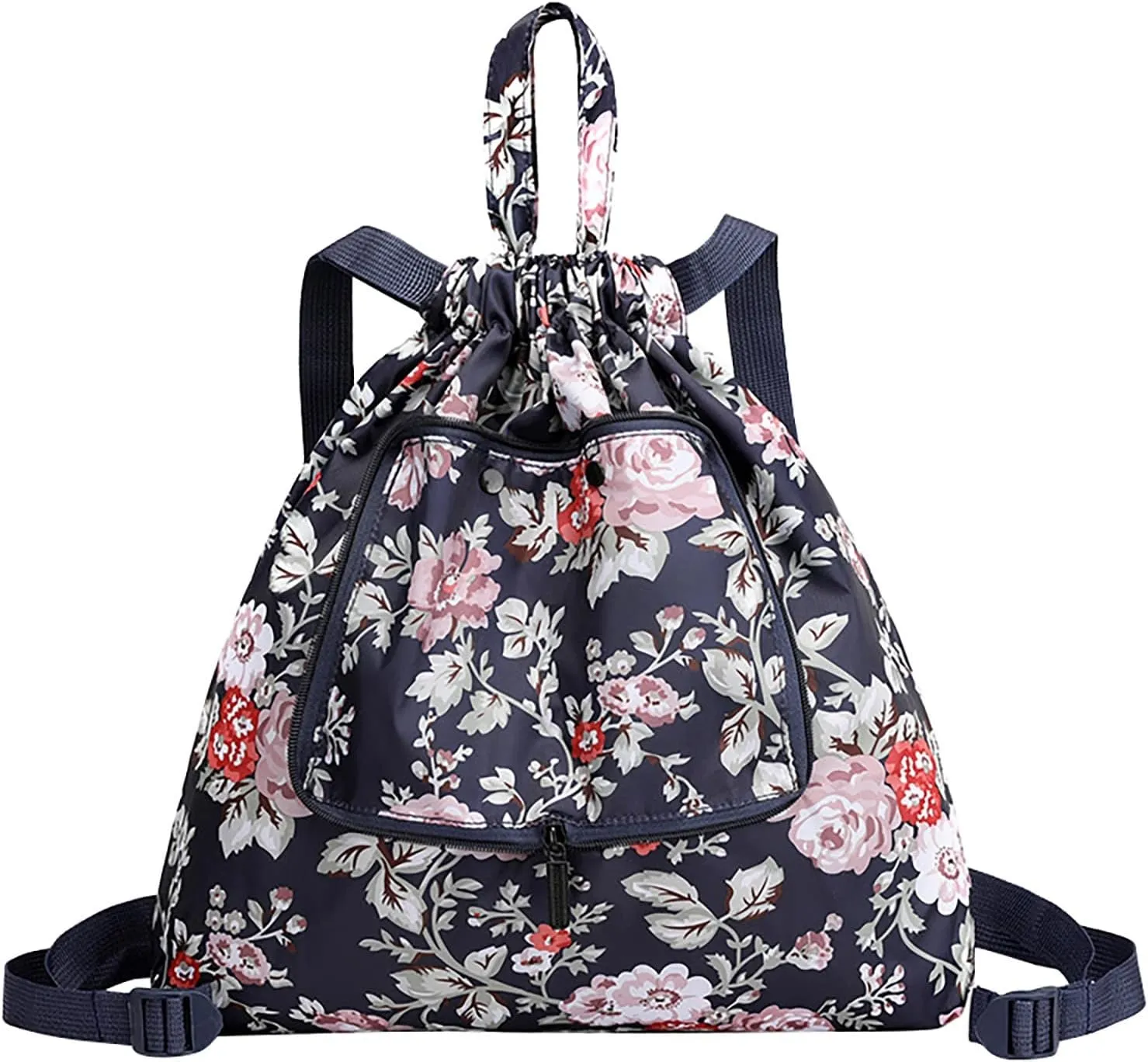 Beach Tote Bag Drawstring Seal Folding Sports Fitness Backpack Light Travel Day-Pack For Gym Outdoor Mens Beach Travel C