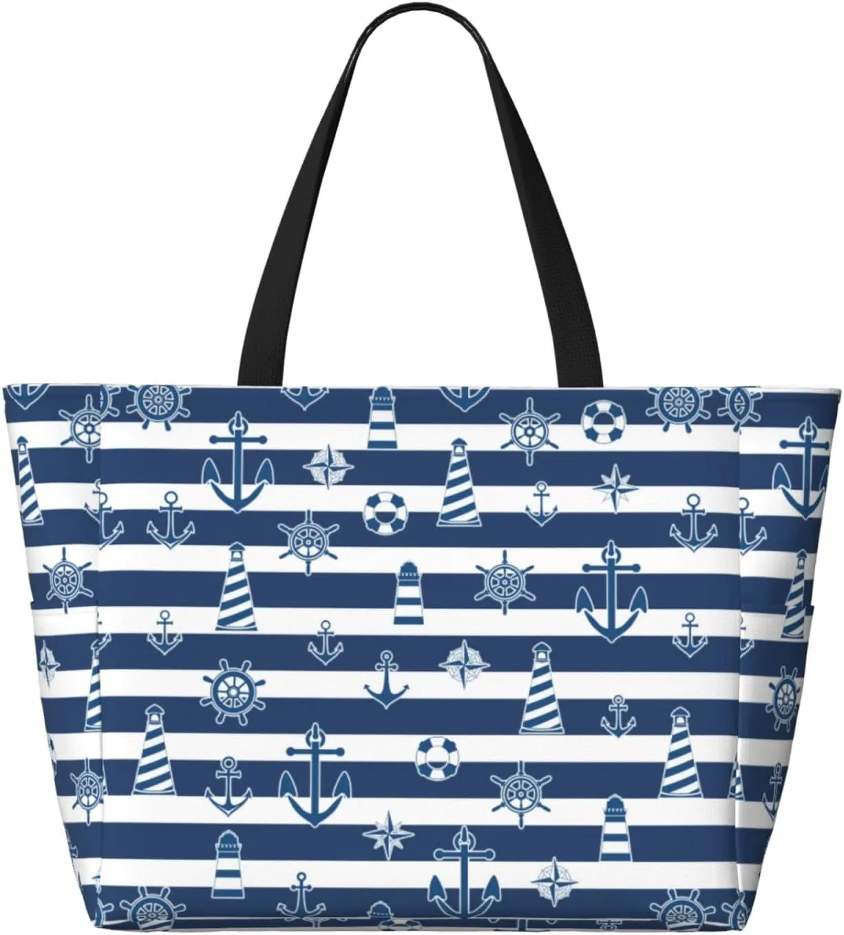 Beach Tote Bag for Women Beach Bag Waterproof and Sandproof Tote Bag with Wet Bag Large Travel Bag for Weekend Travel