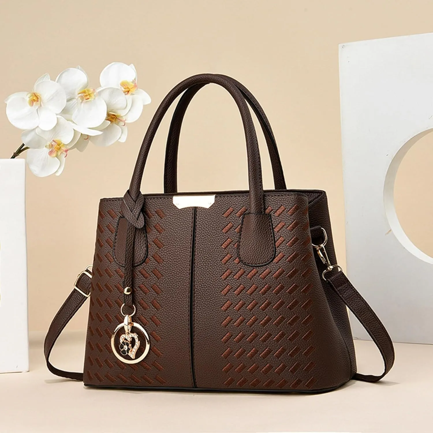 Beach Tote Bag Large Leather Handbags Crossbody Bag Adjustable Strap For Work Outdoor Shopping Mama Wife S