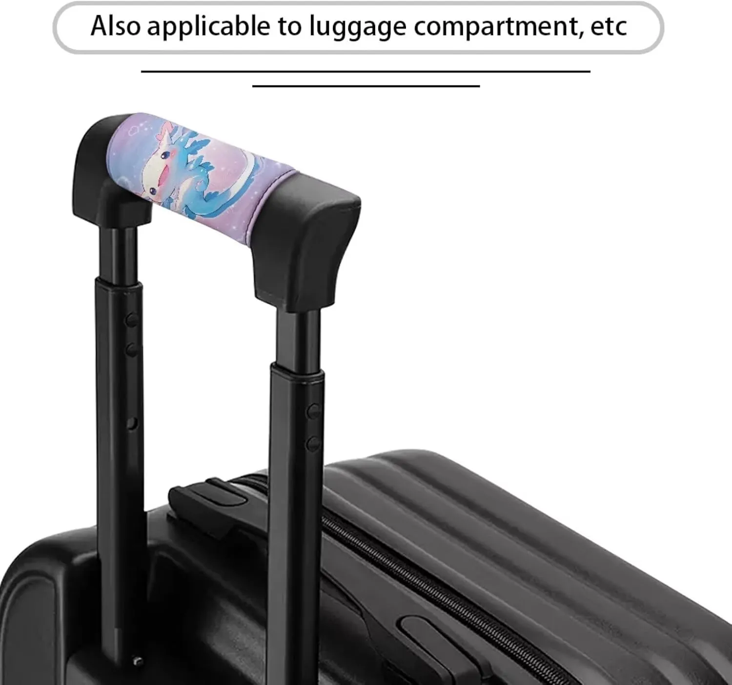 BIGCARJOB Axolotl Luggage Handle Wrap- Comfort Luggage Identifiers for Suitcases Luggage Markers Easy Identification Travel Bag Identifiers Travel Accessories for Women,2 Pcs Set