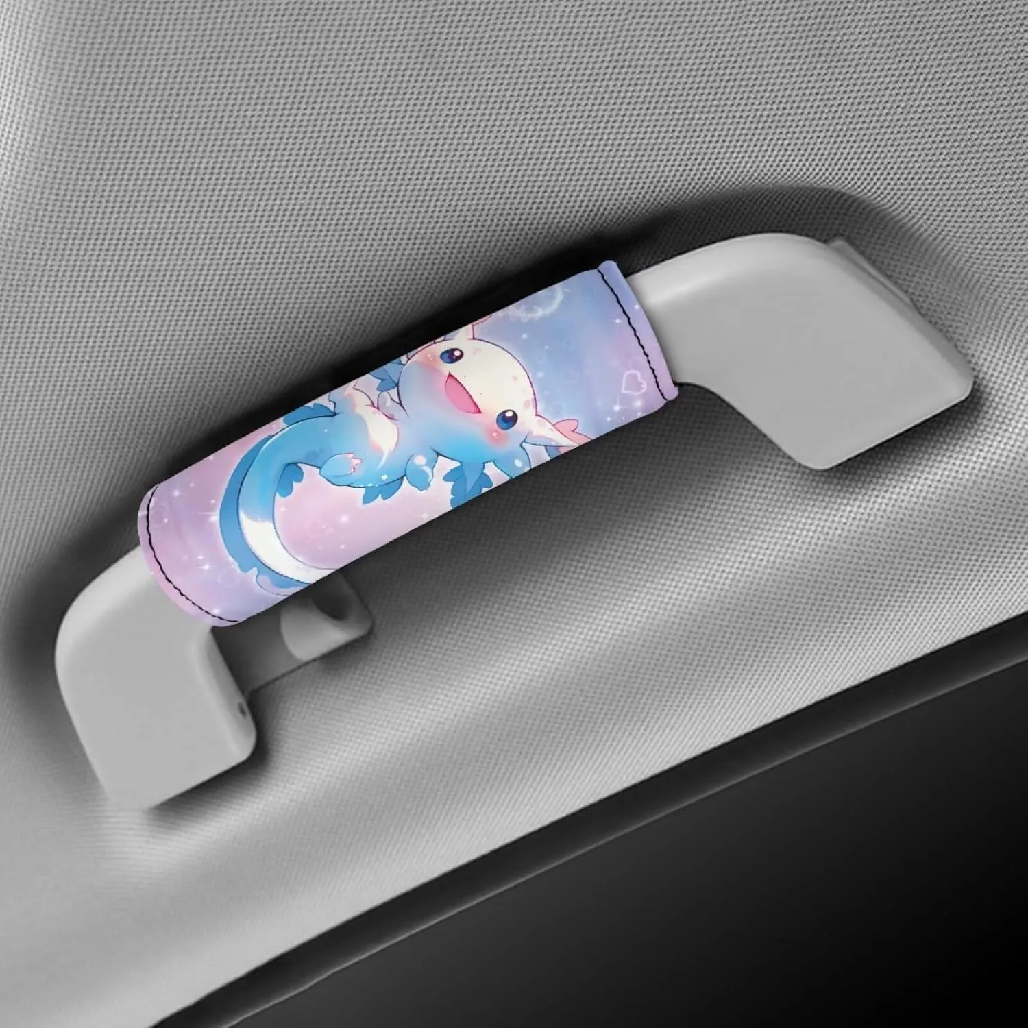 BIGCARJOB Axolotl Luggage Handle Wrap- Comfort Luggage Identifiers for Suitcases Luggage Markers Easy Identification Travel Bag Identifiers Travel Accessories for Women,2 Pcs Set