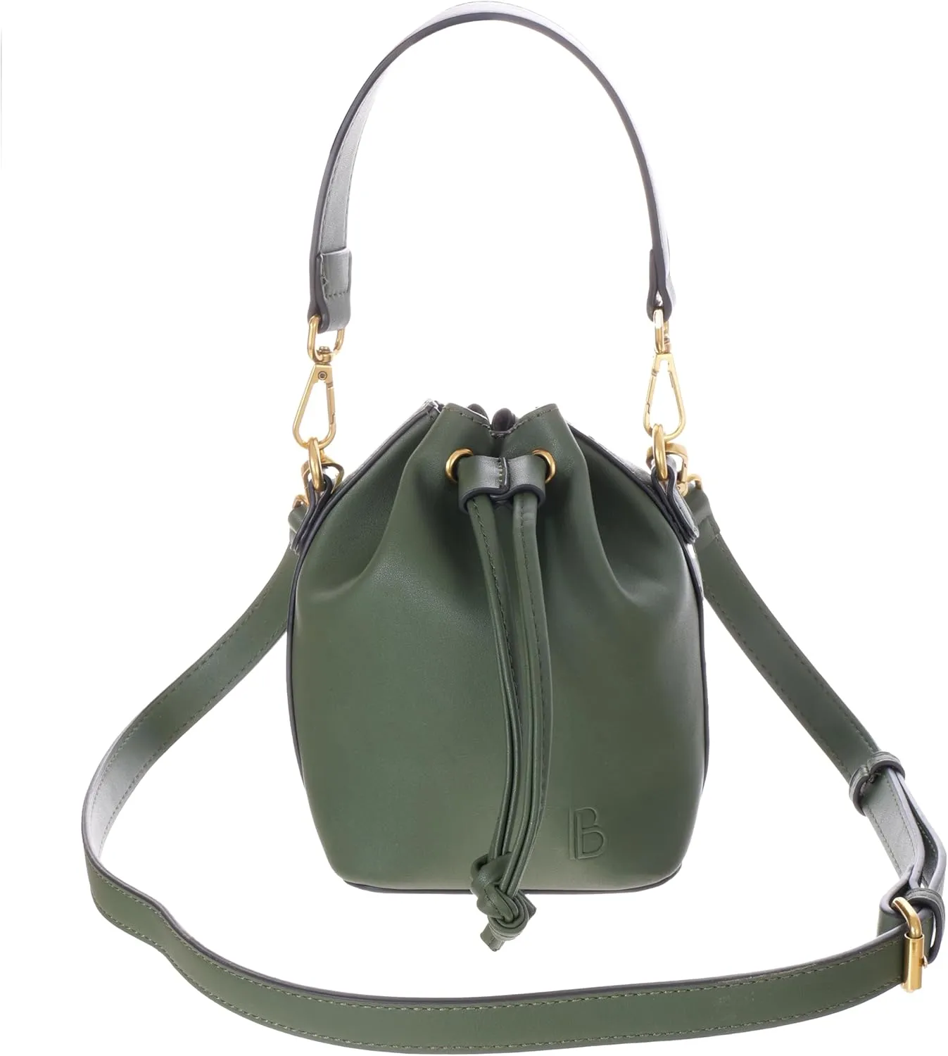 BLOC Handbags for Women, Mini Bucket Hobo Crossbody Bag, Designer Purse, Shoulder Handbag With Two Straps