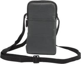Cell Phone Belt Clip Bag Men, Cell Phone Shoulder Holster, 6.0" Outdoor Travel Vertical Phone Holster Waist Pouch Cellphone Shoulder Messenger Bag Zipper Wallet Phone Holder with Belt Loop Carabiner
