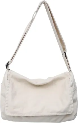 Collsants Messenger Bag for Women Men Satchel Bag Canvas Crossbody Shoulder Bag Casual Sling Bag