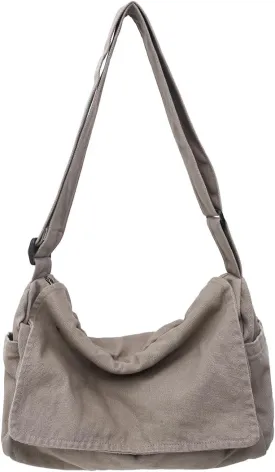 Collsants Messenger Bag for Women Men Satchel Bag Canvas Crossbody Shoulder Bag Casual Sling Bag