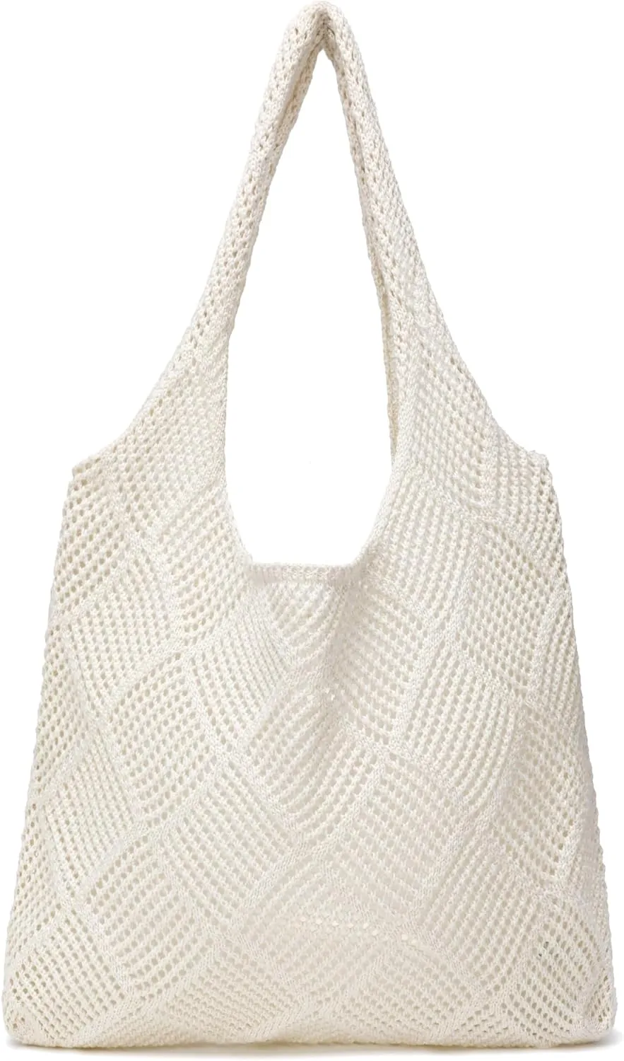 Crochet Tote Bags Summer Beach Bag for Women Vacation Mesh Knit Bag Hippie Bag