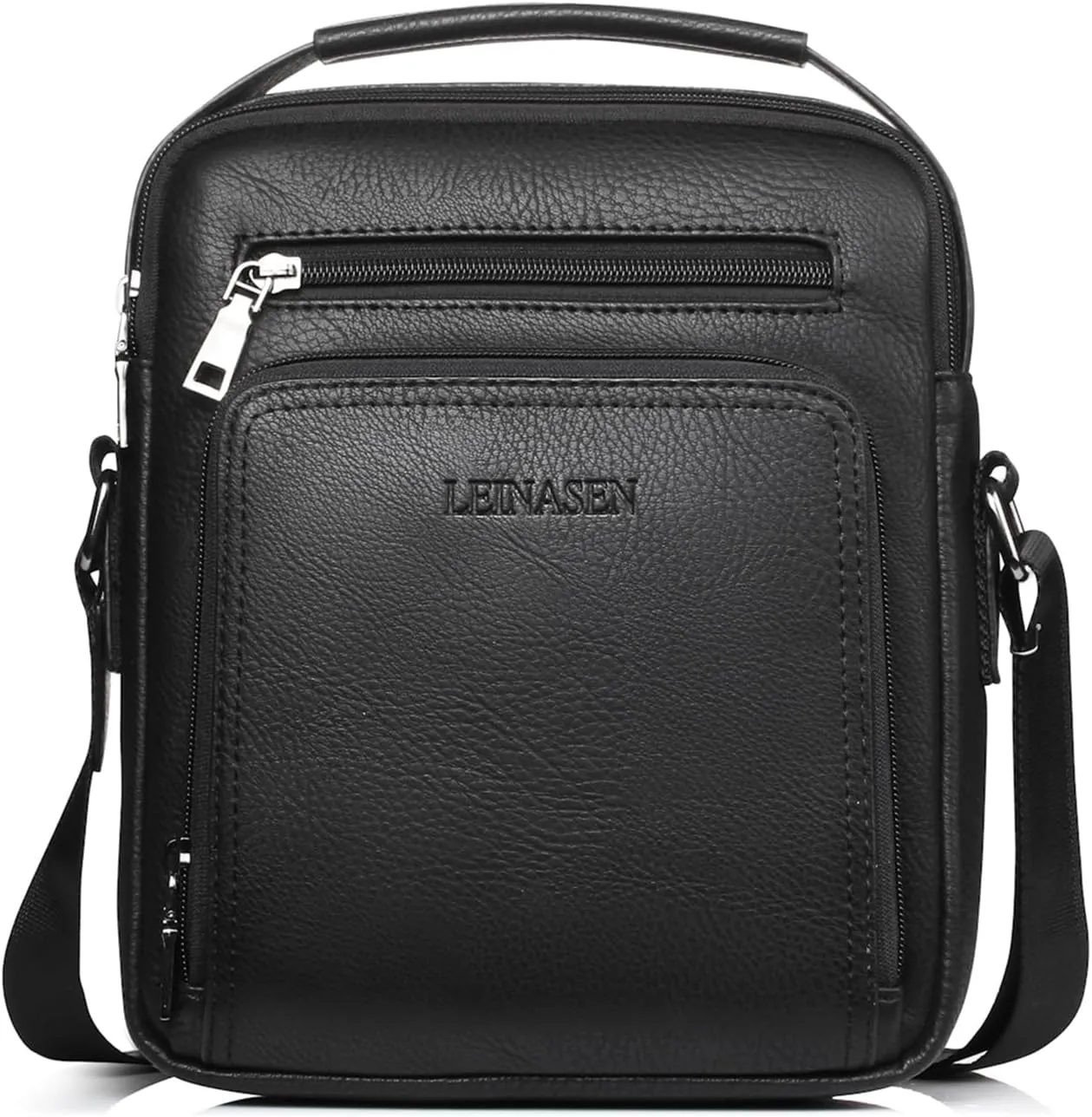 Crossbody Bag For Men Shoulder Bag Mens Purse Satchel Vintage Big Capacity Adjustable Straps Messenger Bag