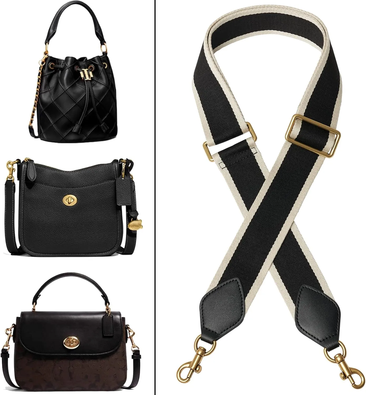 Crossbody Bag Strap Soft Cotton Adjustable Replacement Purse