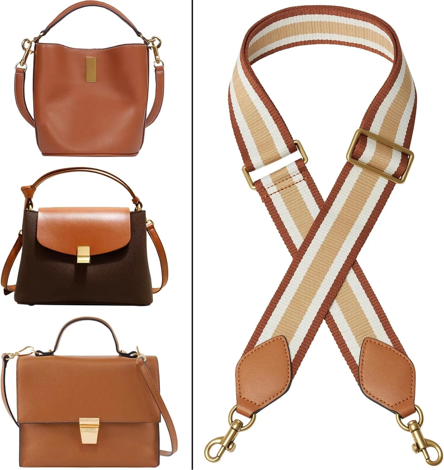 Crossbody Bag Strap Soft Cotton Adjustable Replacement Purse