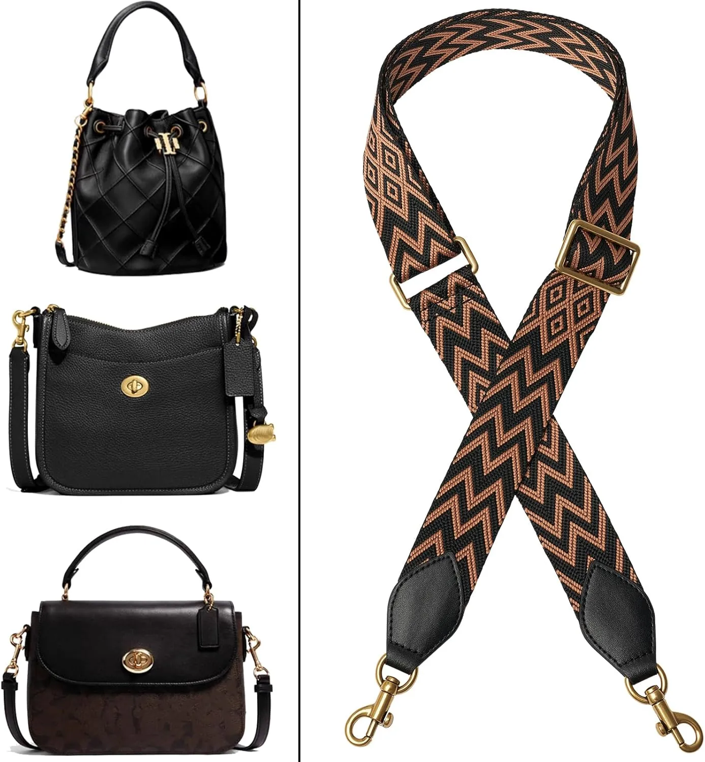 Crossbody Bag Strap Soft Cotton Adjustable Replacement Purse
