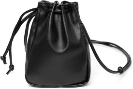 Crossbody Purse, PU Leather Mini Crossbody Bag Small Crossbody Bags for Women, Drawstring Mini Crossbody Purse