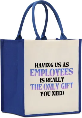 Decohim Boss Lady Gifts: Waterproof Canvas Tote Bag for Birthday or Boss Day