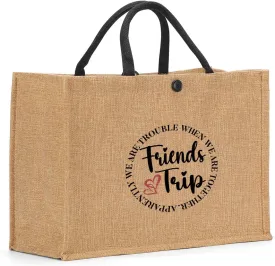 Girls Trip Gifts Tote Bag for Women's Weekend & Beach Trips