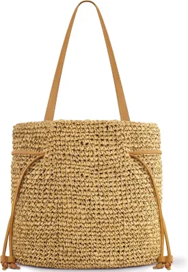Hand Woven Straw Purses for Women 2025, Adjustable Large Beach Bag Summer Beach Tote Shoulder Bag for Vacation