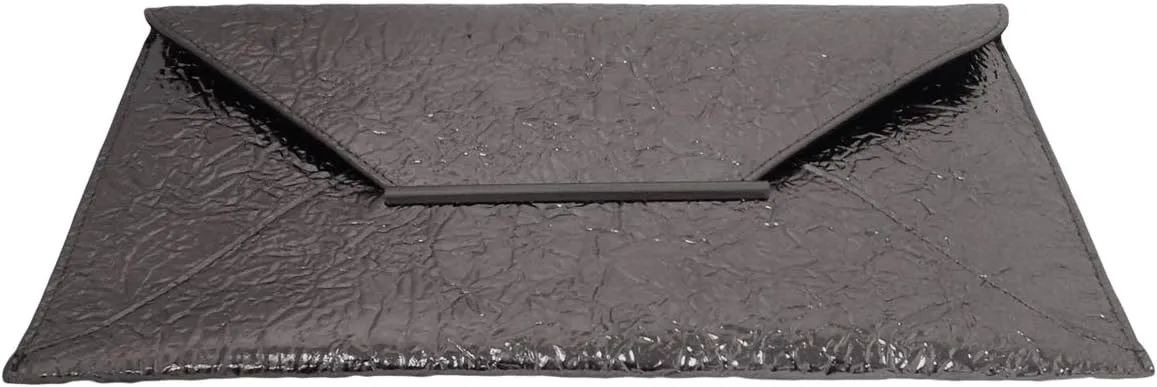 JNB Crushed Metallic Envelope Clutch