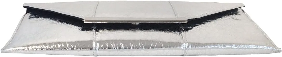 JNB Women's Metallic Material Clutch Purse