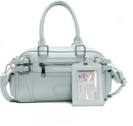 Juminocore Shoulder Purse with Card Sleeve Cute Y2k Top Handle Boston Bag Crossbody Bags Handbag Y2k Stuff
