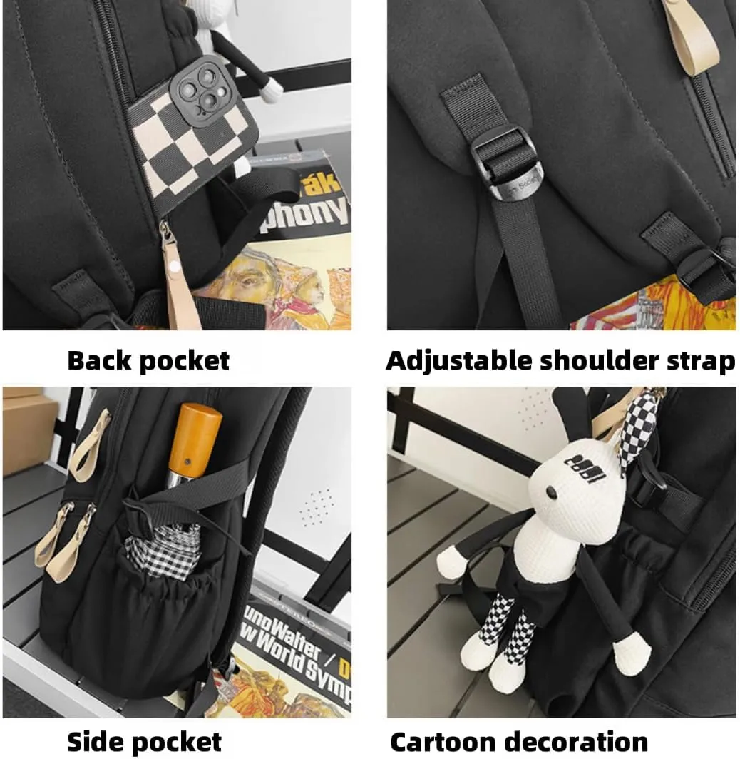 Large Capacity Backpack - Lightweight Nylon Outdoor Travel Bag with Ergonomic Design for Hiking, Camping, Travel (Khaki)