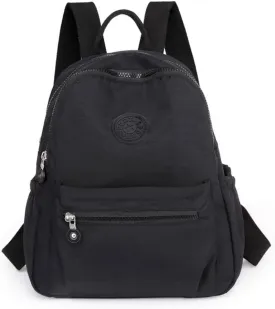 Mini Nylon Backpacks for Women Small Backpack Purse Lightweight Backpacks Mini Casual Travel Daypack (Small Backpack - A Style Black)