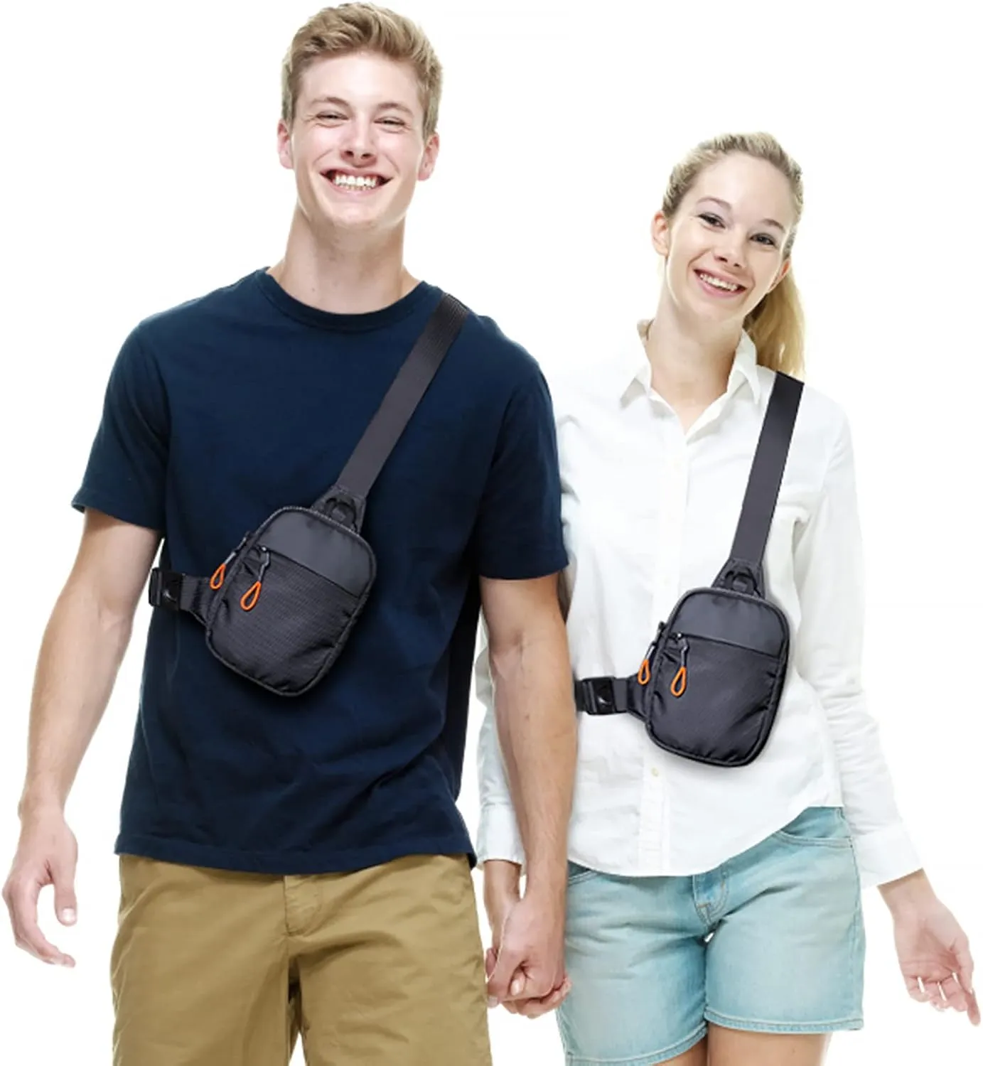MJNUONE Mini Sling Bag for Men Outdoor Lightweight Small Crossbody Bag Women Casual Daily Bag Waterproof Chest Bag for Travel