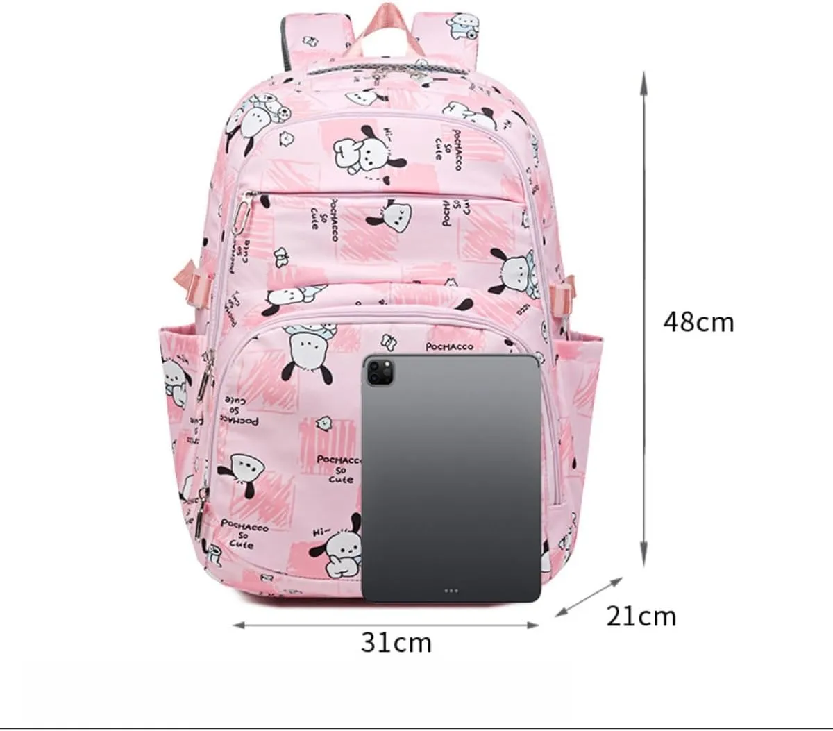 New large-capacity small fresh backpack sweet and lovely female shoulder bag (black)