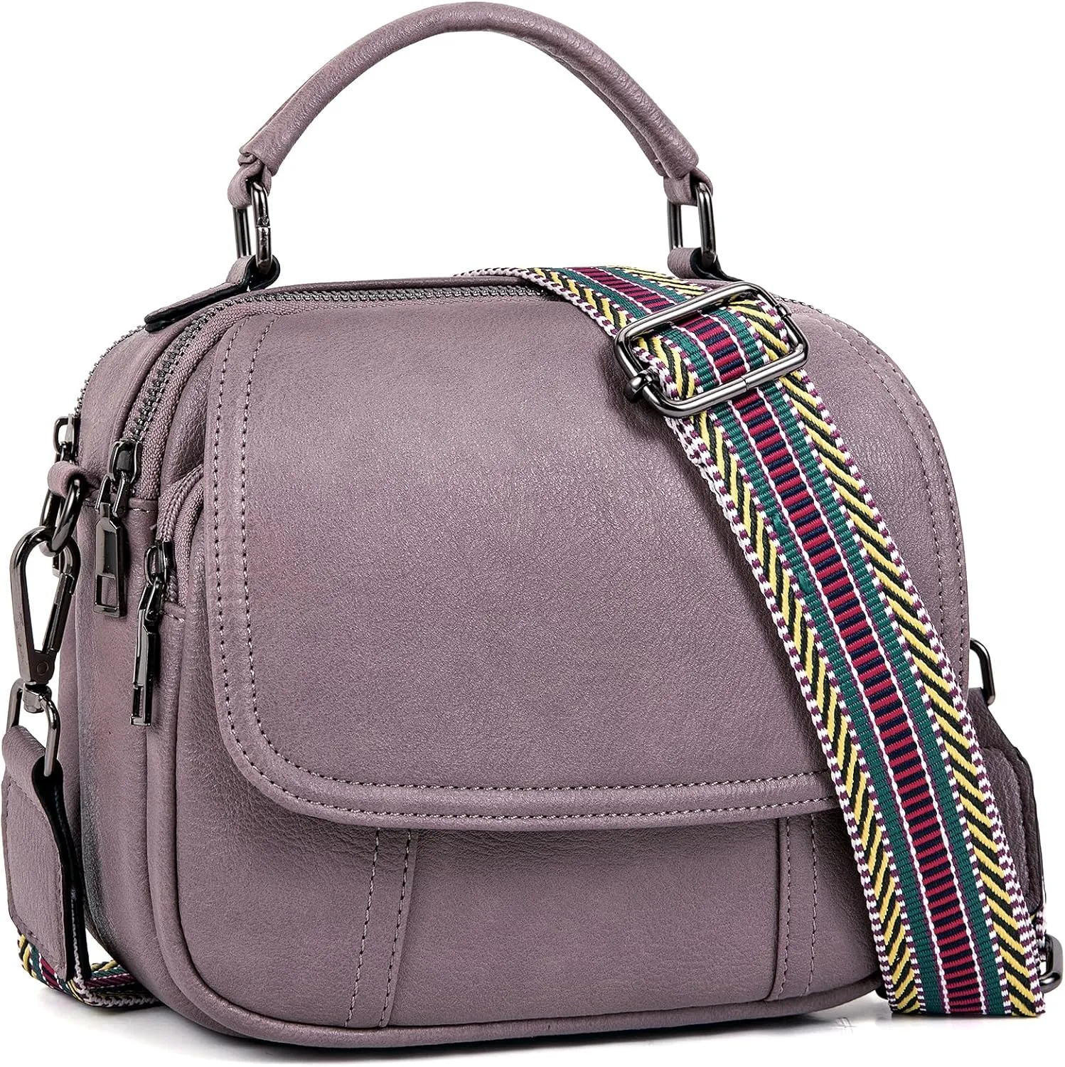 OPAGE Small Crossbody Bags for Women Trendy, Soft PU Leather Womens Crossbody Purse Shoulder Handbags