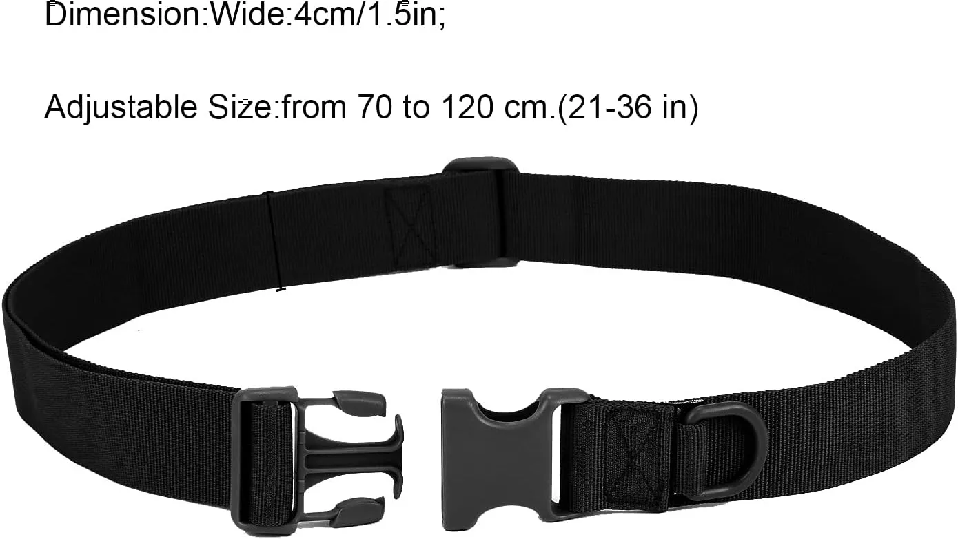 Protector Plus Adjustable Tactical Waist Belt - Outdoor Utility Nylon Airsoft Belt