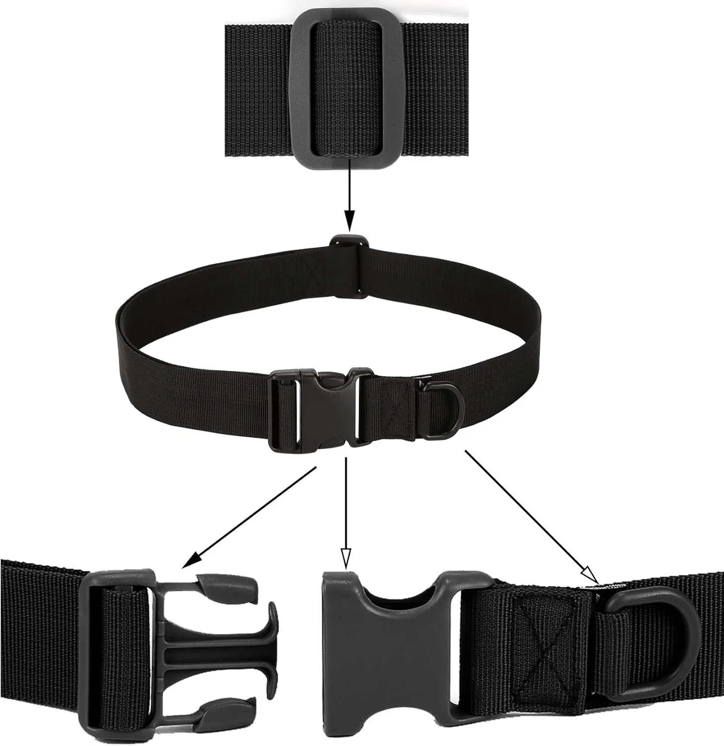 Protector Plus Adjustable Tactical Waist Belt - Outdoor Utility Nylon Airsoft Belt