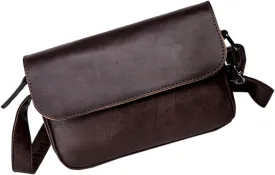 Pu Leather Casual Messenger Bag Crossbody Bag Hobo Bag for Men Lightweight Shoulder Bag Waterproof Fashion Tote Bag