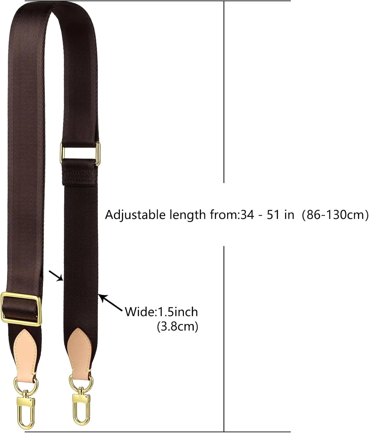 Purse Strap Replacement Crossbody Handbag Shoulder Strap Adjustable for SPEEDY,Pochette Accessoires