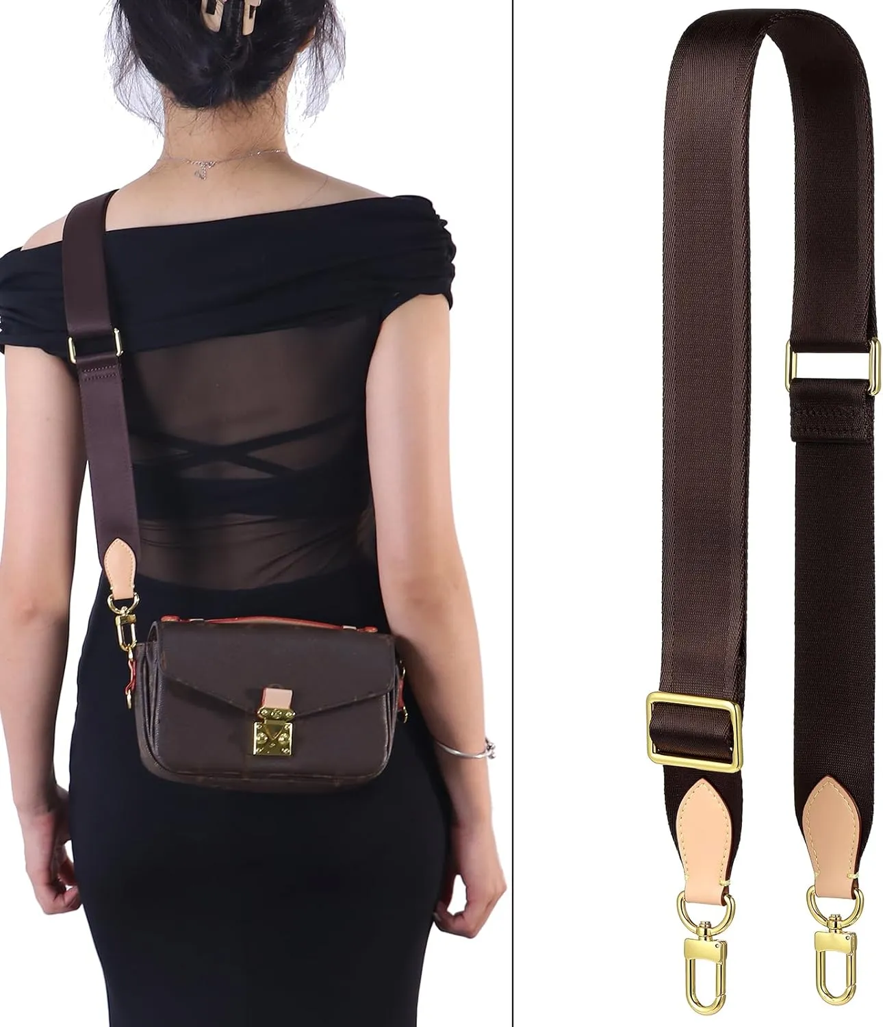 Purse Strap Replacement Crossbody Handbag Shoulder Strap Adjustable for SPEEDY,Pochette Accessoires