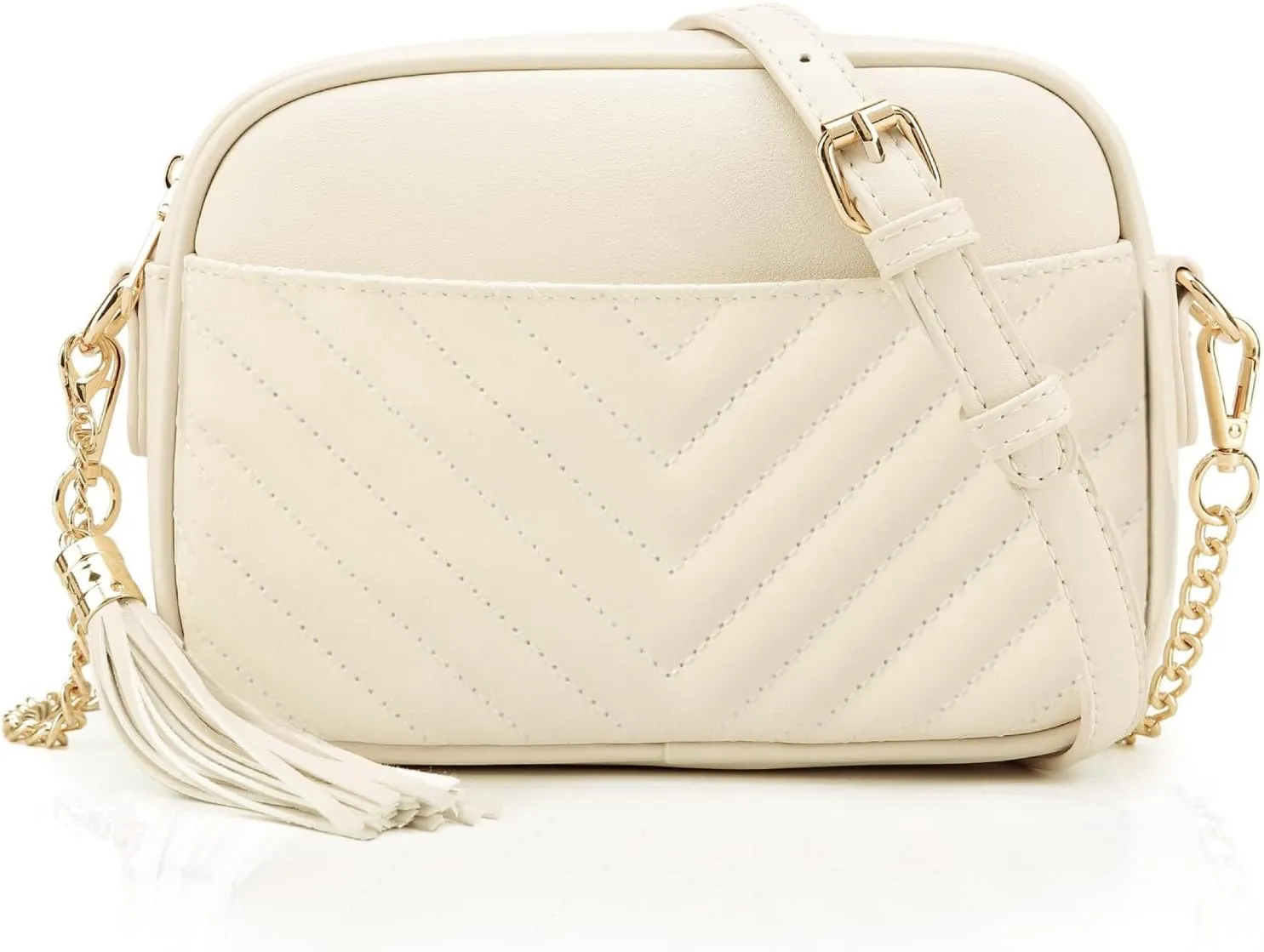 Quilted Crossbody Bags for Women Small Purses Shoulder Handbags with Chain Strap