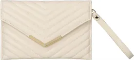 Quilted Women Envelope Clutch Bag Pouch Purse Medium Foldover Evening Handbag