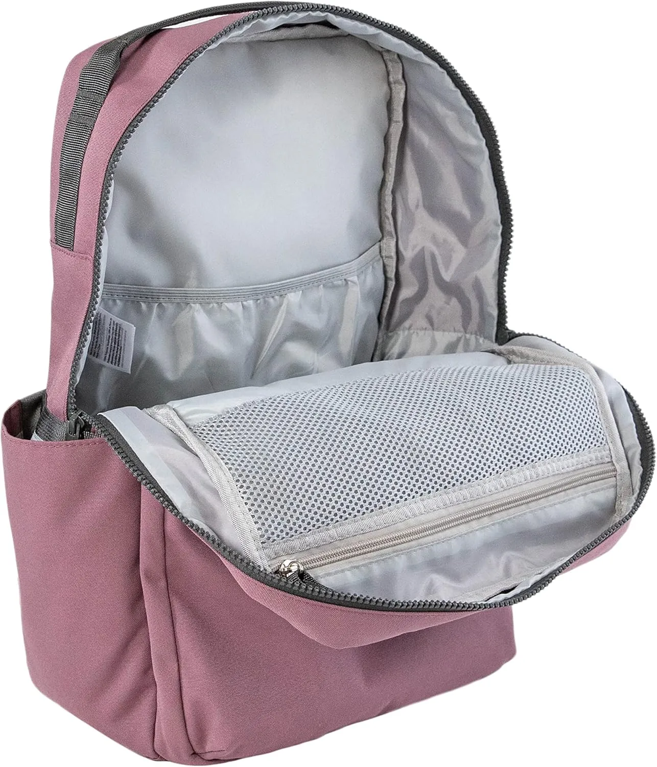 RED ROVR Roo Backpack | Lightweight Diaper Bag with Changing Pad | Large Capacity | Multifunctional Travel Pack | Exterior and Interior Pockets | Water Resistant | Great Gift for Mom & Dad | Mauve