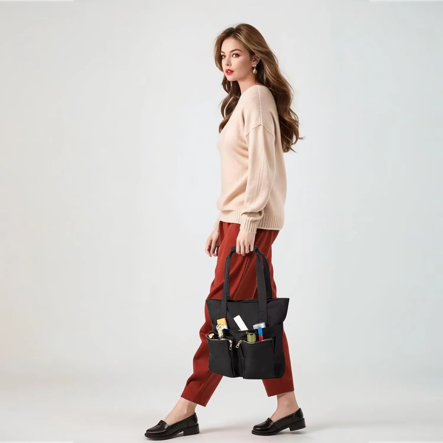 Shoulder Handbag for Women, Lightweight Crossbody Purse with Adjustable Strap, Water Resistant Shoulder Bag