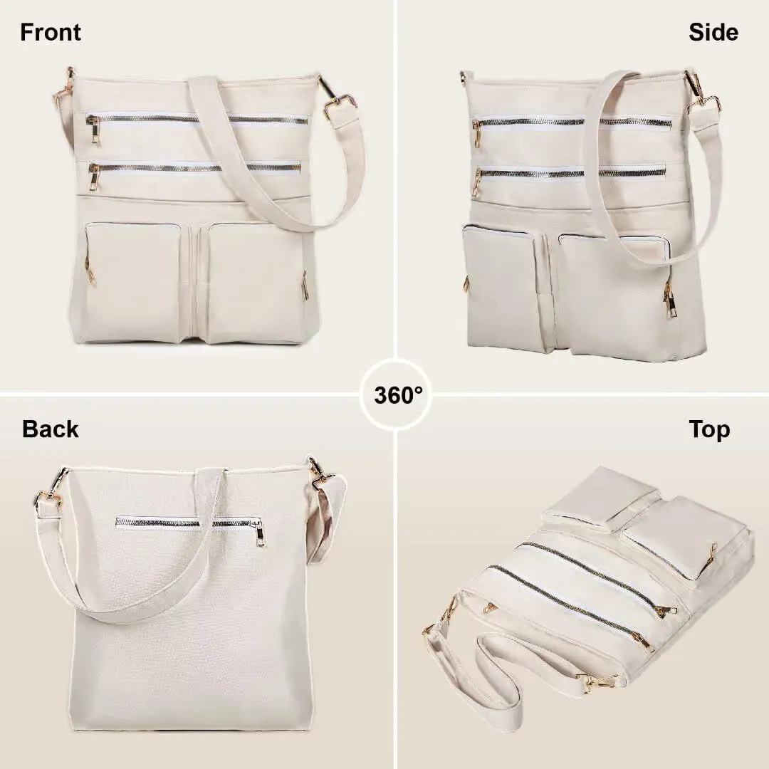 Shoulder Handbag for Women, Lightweight Crossbody Purse with Adjustable Strap, Water Resistant Shoulder Bag