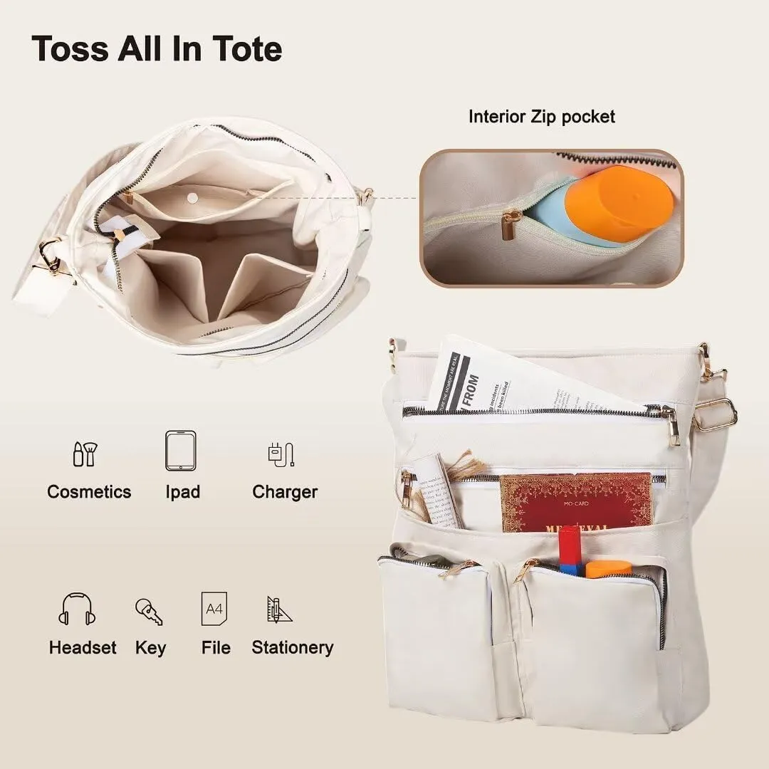 Shoulder Handbag for Women, Lightweight Crossbody Purse with Adjustable Strap, Water Resistant Shoulder Bag