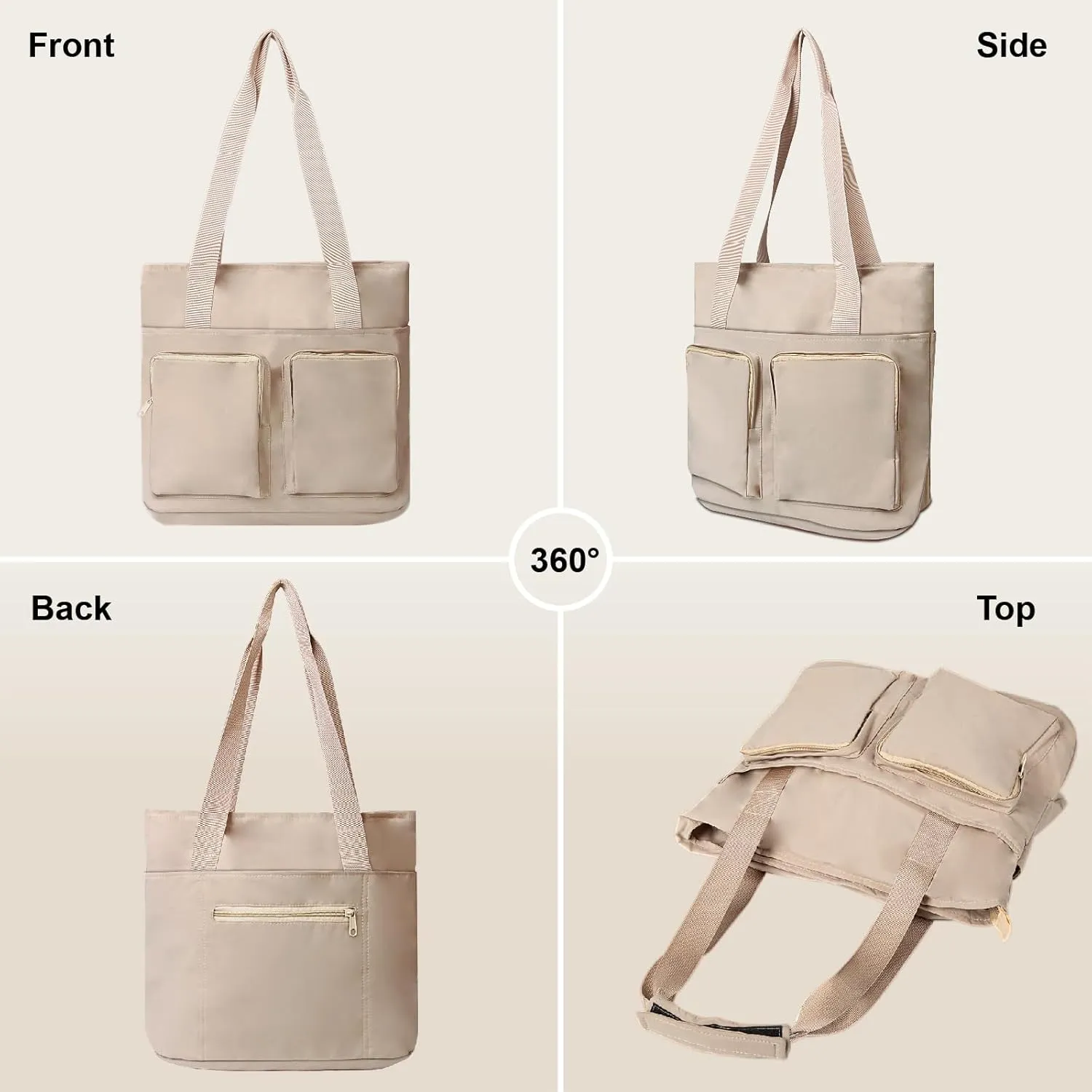 Shoulder Handbag for Women, Lightweight Crossbody Purse with Adjustable Strap, Water Resistant Shoulder Bag