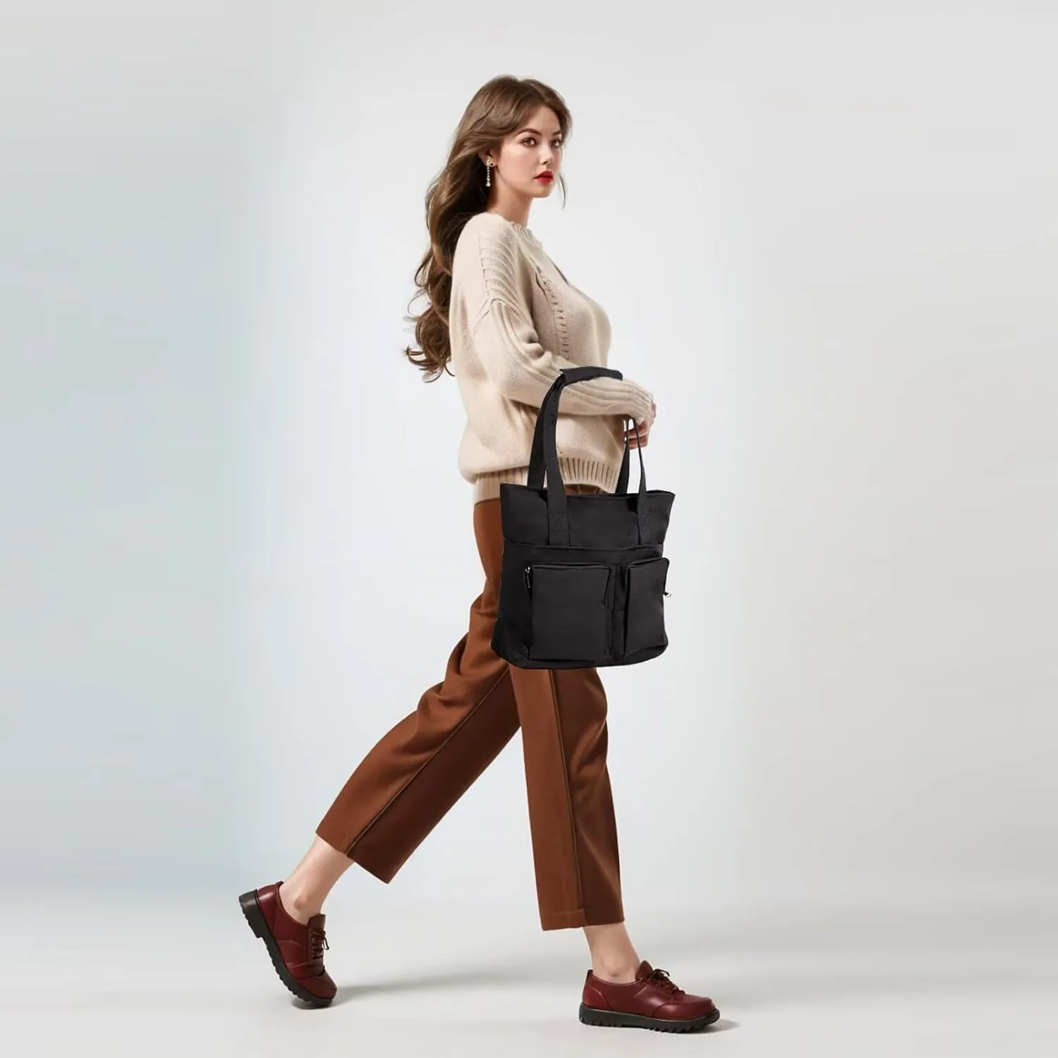 Shoulder Handbag for Women, Lightweight Crossbody Purse with Adjustable Strap, Water Resistant Shoulder Bag