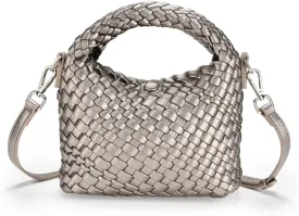 Small Women woven bag Woven Crossbody Bag for Women woven purse Leather handbag mini Hobo Bag
