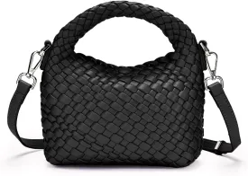 Small Women woven bag Woven Crossbody Bag for Women woven purse Leather handbag mini Hobo Bag