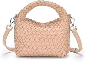 Small Women woven bag Woven Crossbody Bag for Women woven purse Leather handbag mini Hobo Bag