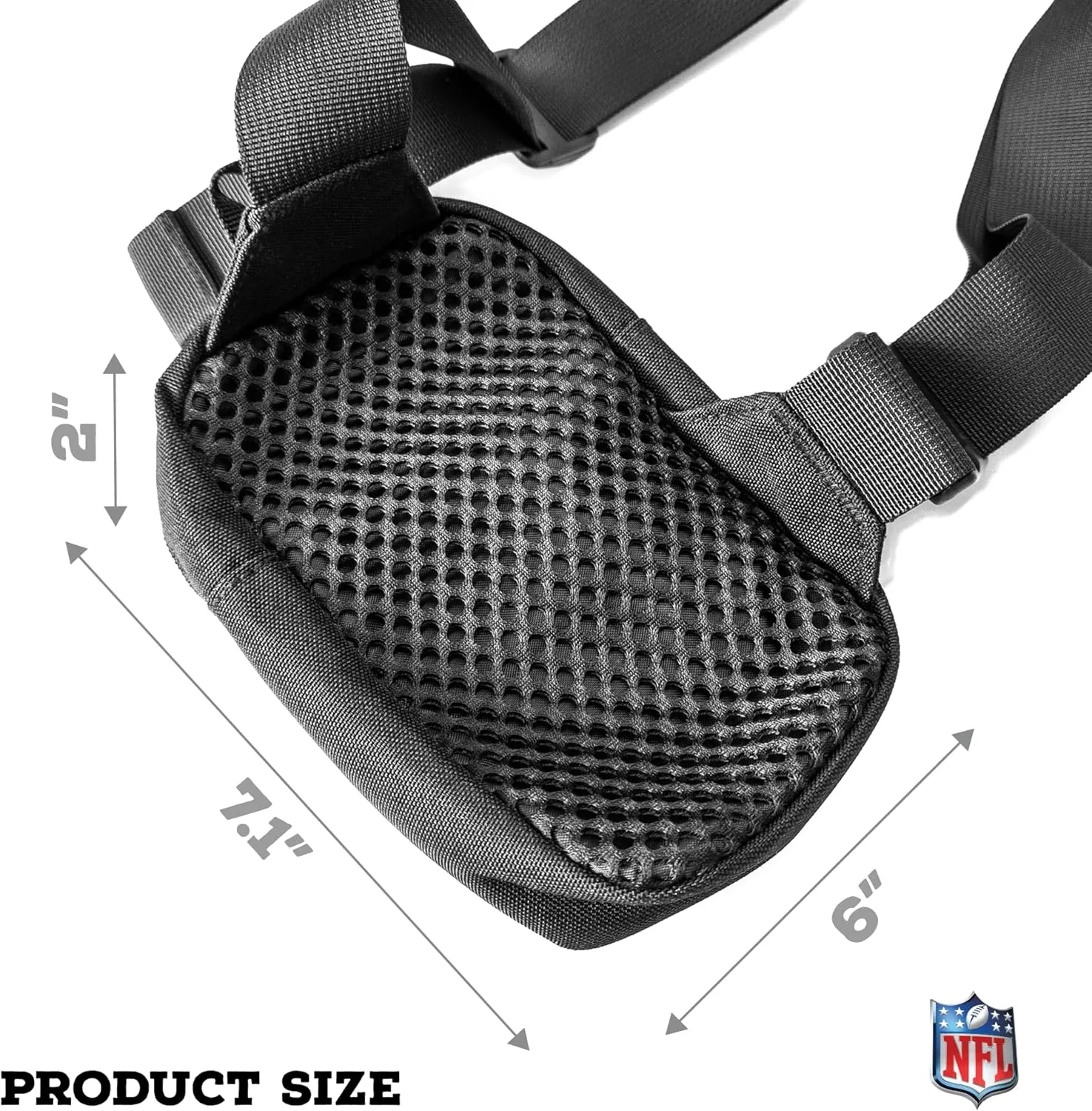 SOAR Crossbody Tech Adjustable Strap Travel Backpack Officially Licensed NFL, Mini Sling Bag